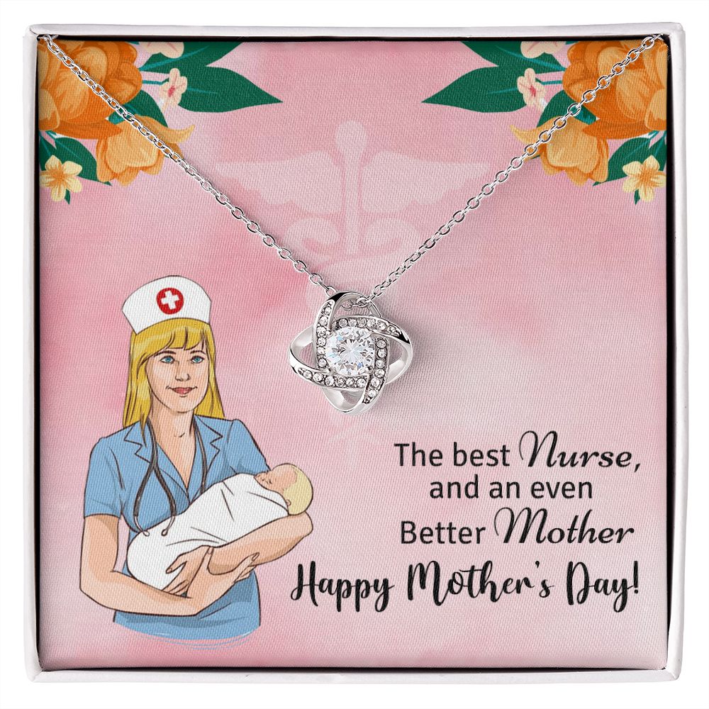 Nurse Mom Gift for Mothers Day, Necklace for nurse mom, Cute Nurse mom design, Mothers day gift ideas, Dainty necklace, jewelry for nurse mom