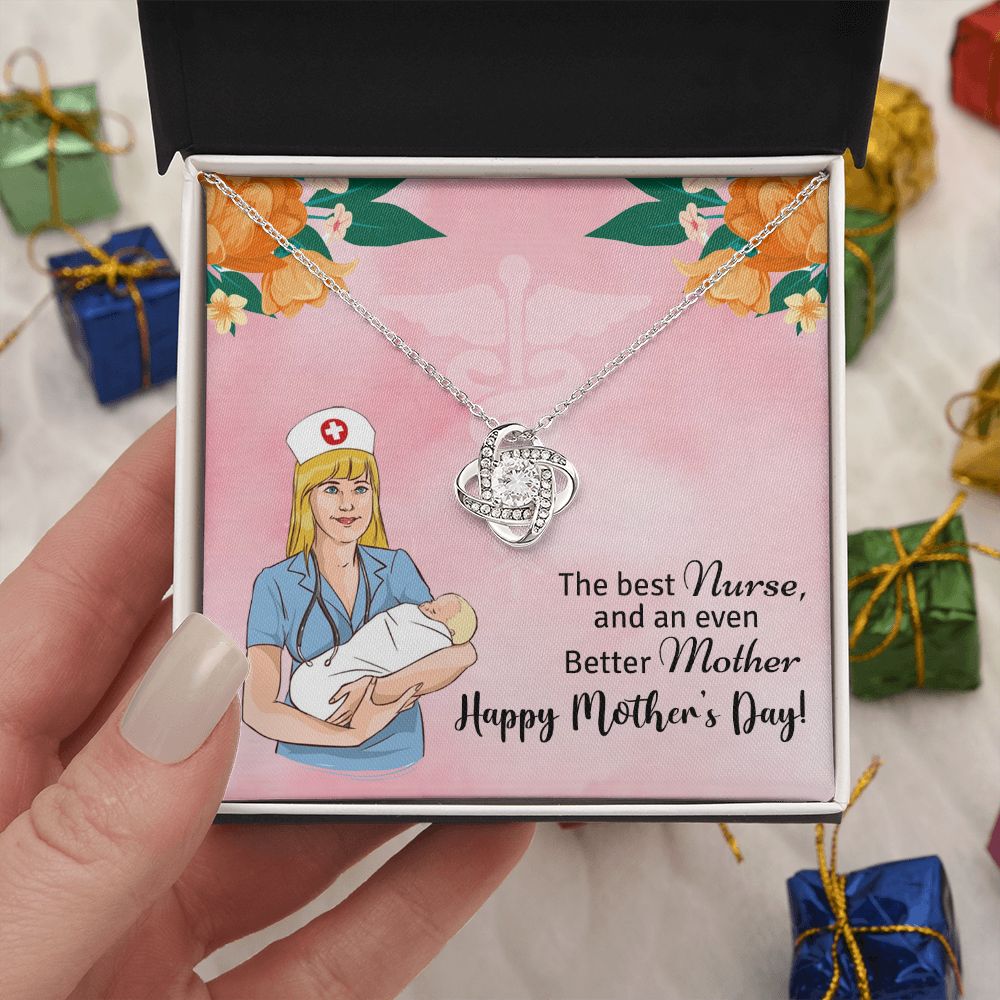 Nurse Mom Gift for Mothers Day, Necklace for nurse mom, Cute Nurse mom design, Mothers day gift ideas, Dainty necklace, jewelry for nurse mom