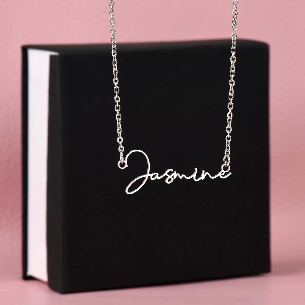 Necklace For Mom With Message Card, Mom Birthday Gift With Card, Gift For Mom From Son, Son Name Necklace, Custom Name Necklace, Personalized Jewelry