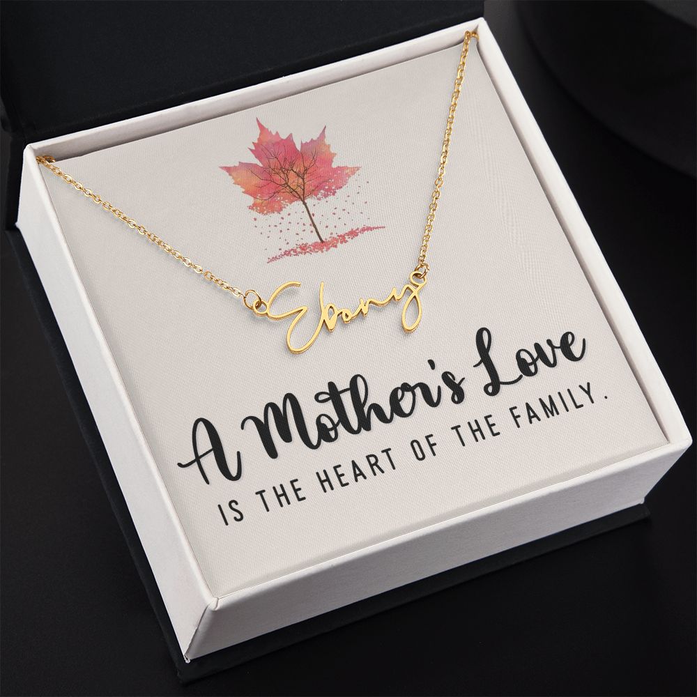 Mothers Day Gift from family, Mom name Necklace, Gift Ideas for Her, Mom Gifts, Card with message for Mom, Gift for Wife, Wife gifts