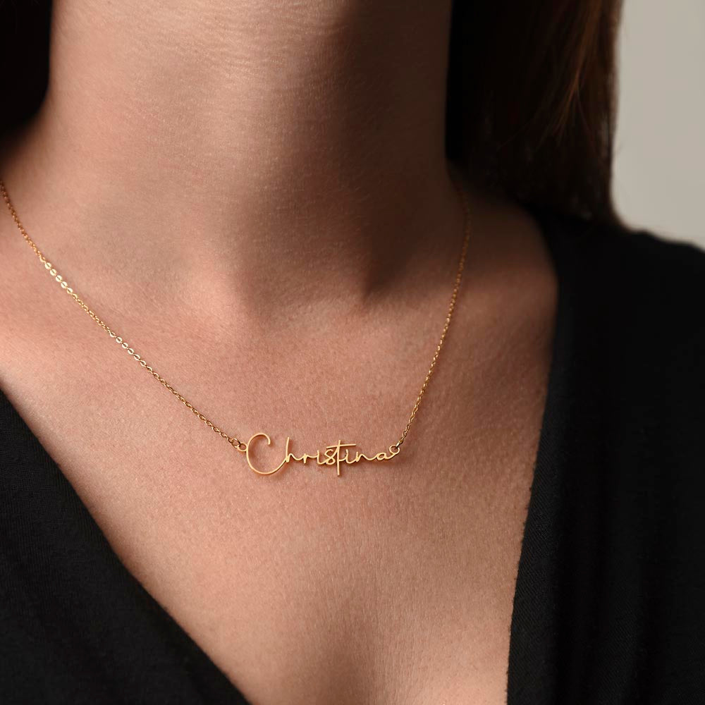 Necklace For Mom With Message Card, Mom Birthday Gift With Card, Gift For Mom From Son, Son Name Necklace, Custom Name Necklace, Personalized Jewelry