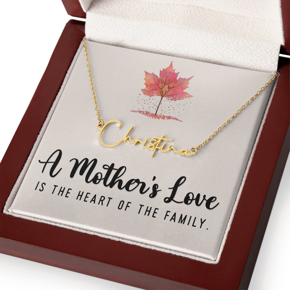 Mothers Day Gift from family, Mom name Necklace, Gift Ideas for Her, Mom Gifts, Card with message for Mom, Gift for Wife, Wife gifts