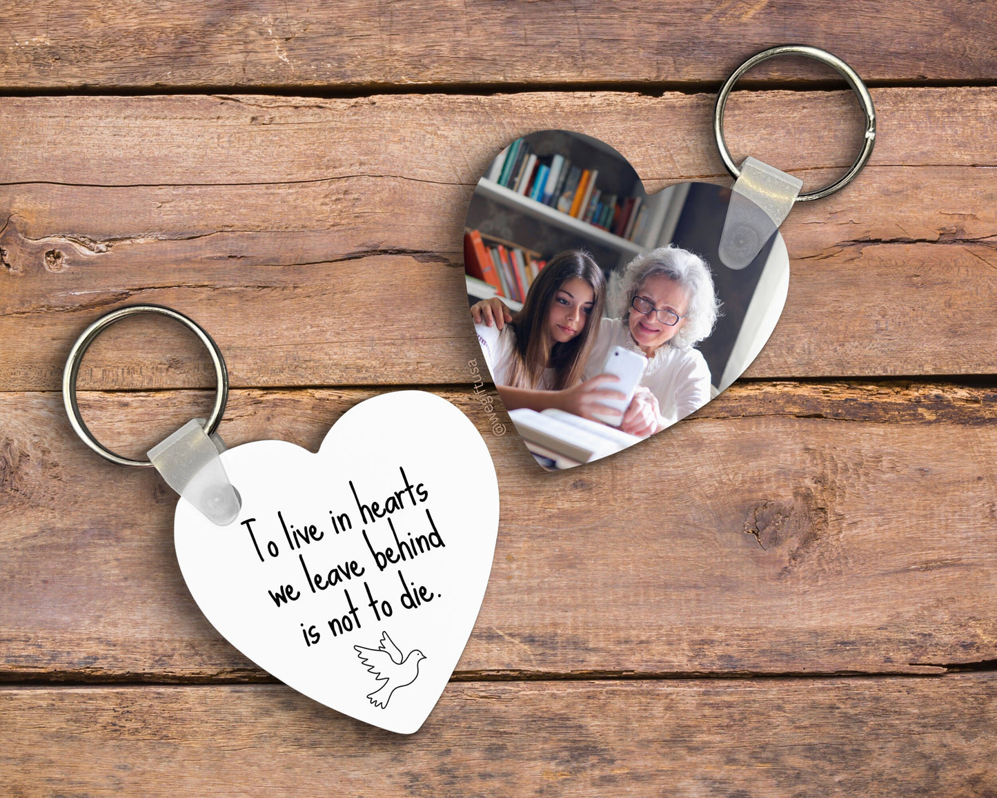 Personalized memorial keychain for lost loved ones, heartfelt sympathy gift, keepsake remembrance.