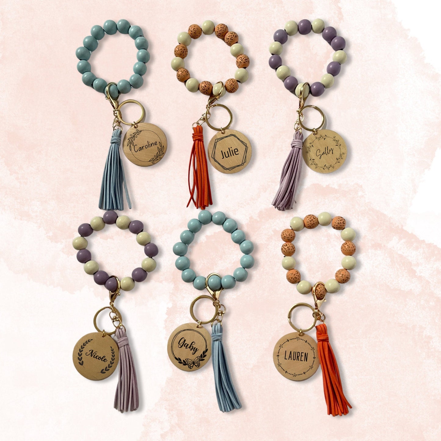 Animal Print Bracelet Keychain, Custom Wristlet, College Dorm Keychain, Gifts for Her, Keychain Wristlet, Bridesmaids gift, Mother Gift