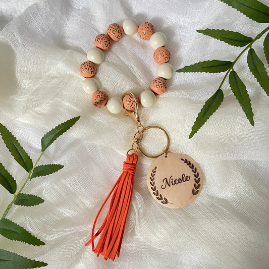 Animal Print Bracelet Keychain, Custom Wristlet, College Dorm Keychain, Gifts for Her, Keychain Wristlet, Bridesmaids gift, Mother Gift