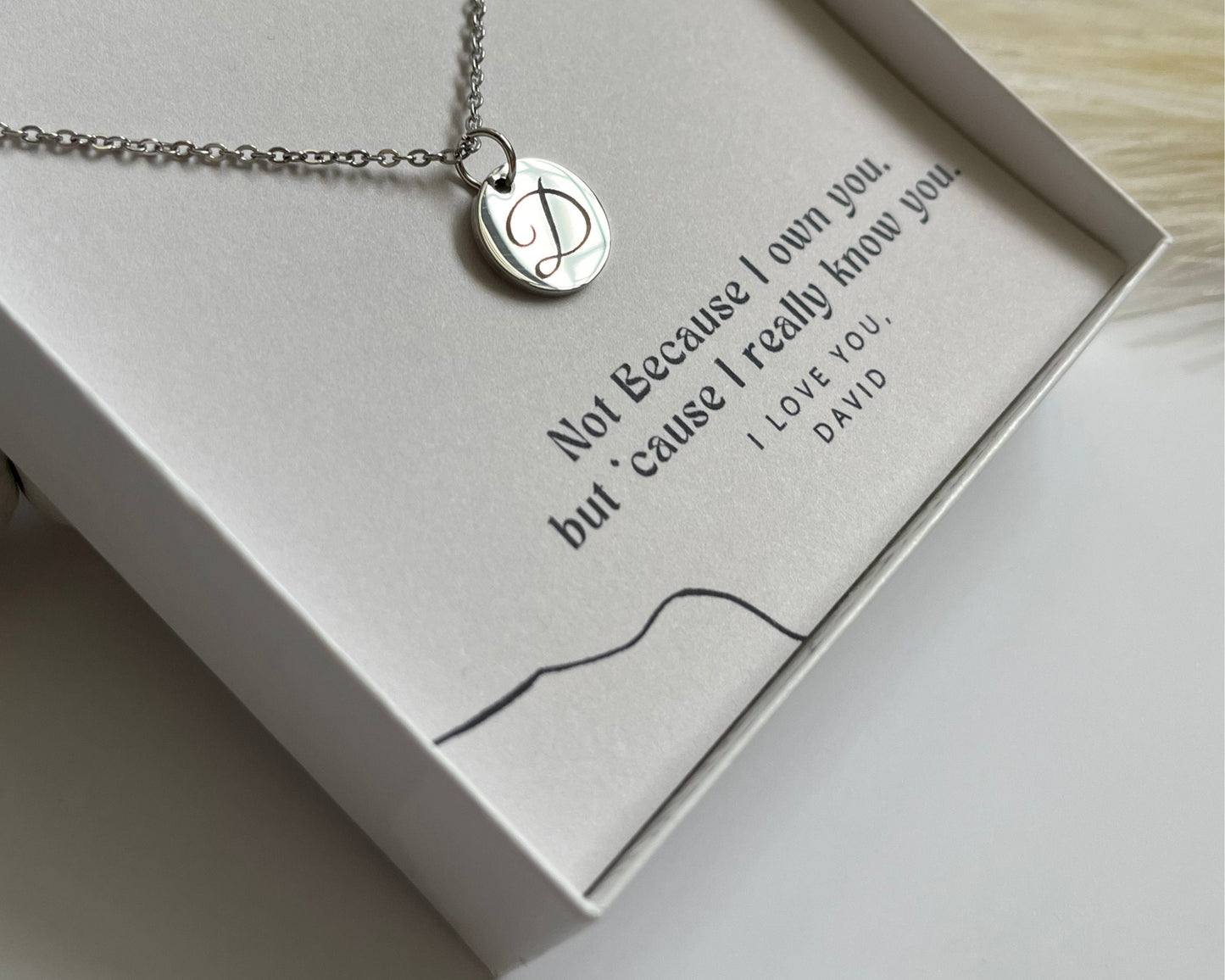Personalized Initial Necklace for Women, Dainty Charm Letter Pendant, Gold/Silver/Rose Gold, Gift
