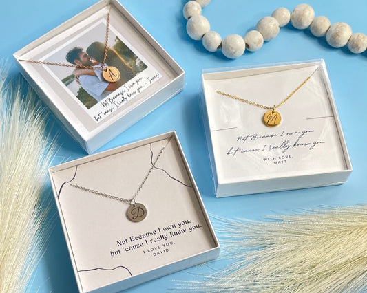 Personalized Gold Initial Necklace, Gift for Women, Engraved Letter Pendant, Special Occasion Jewelry