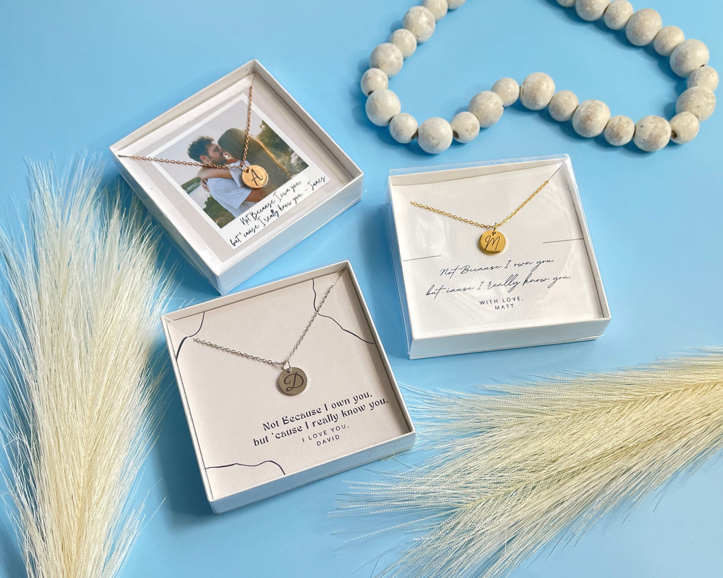 Personalized Initial Necklace for Women, Dainty Charm Letter Pendant, Gold/Silver/Rose Gold, Gift