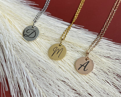 Personalized Gold Initial Necklace, Gift for Women, Engraved Letter Pendant, Special Occasion Jewelry