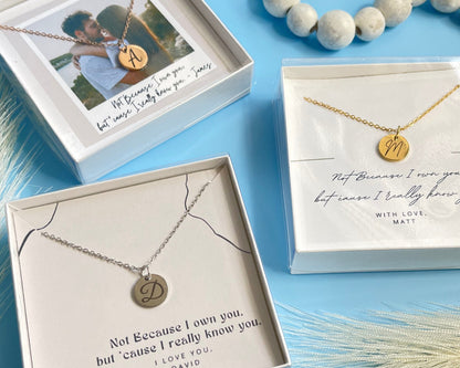 Personalized Gold Initial Necklace, Gift for Women, Engraved Letter Pendant, Special Occasion Jewelry