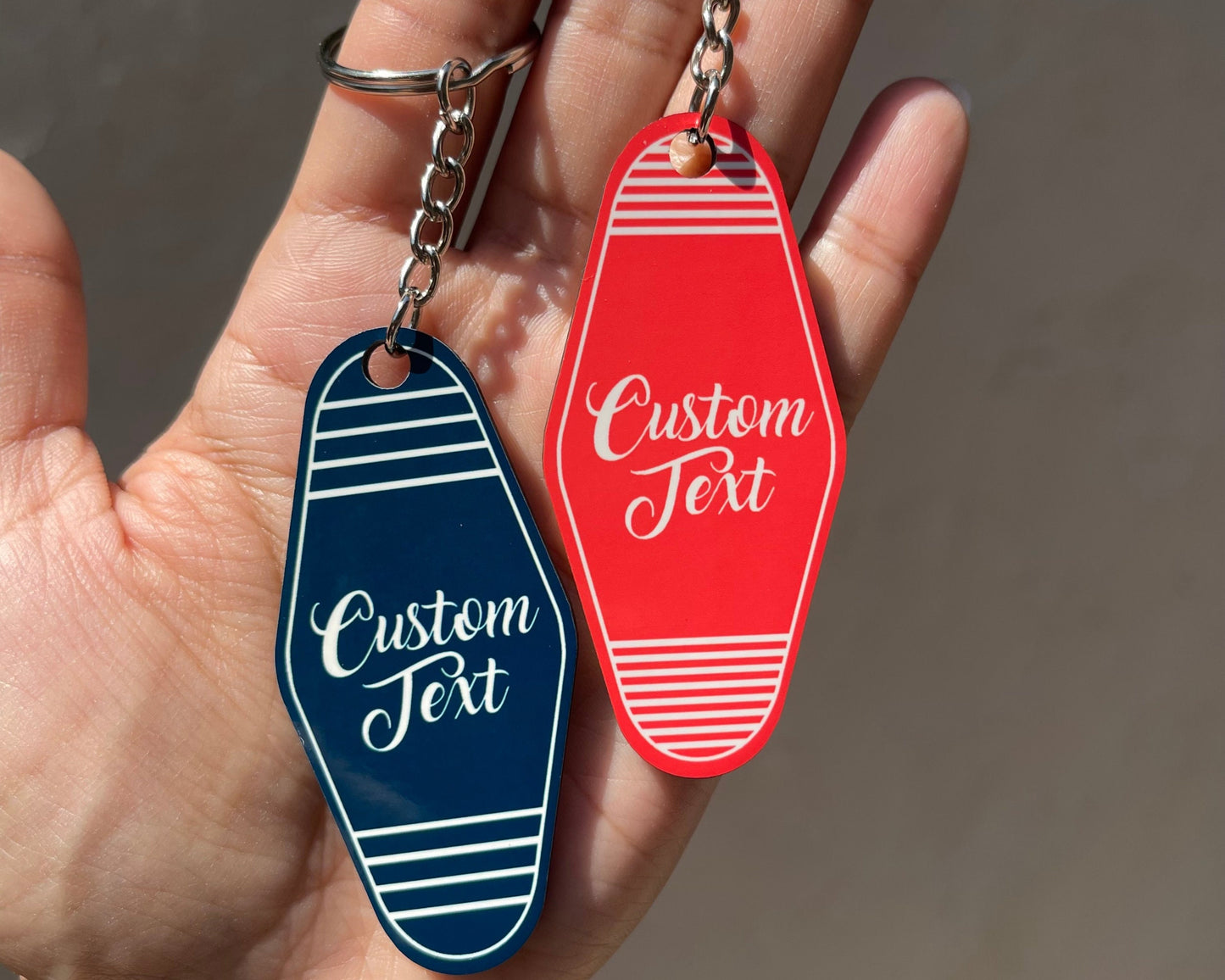 Custom Retro Motel Keychain, Personalized Gift, Unique Accessory for Any Occasion