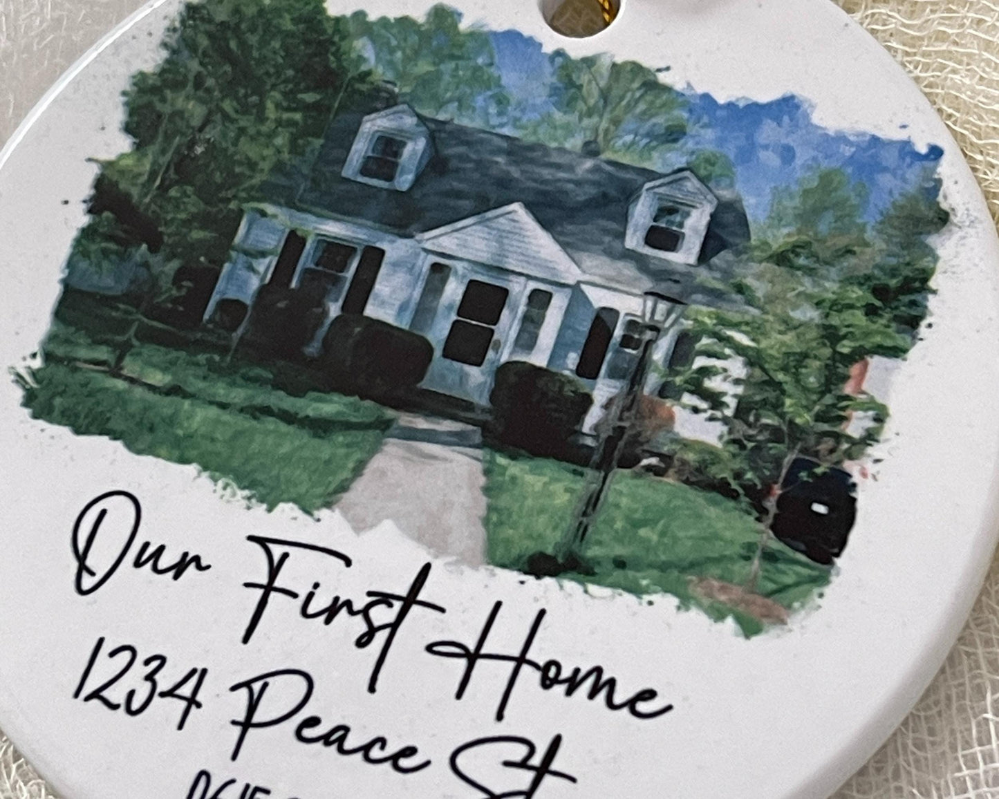 Personalized New Home Ornament | First Christmas Gift | Realtor Closing Keepsake | 2026 Housewarming Gift