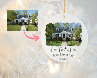Personalized New Home Ornament | First Christmas Gift | Realtor Closing Keepsake | 2026 Housewarming Gift