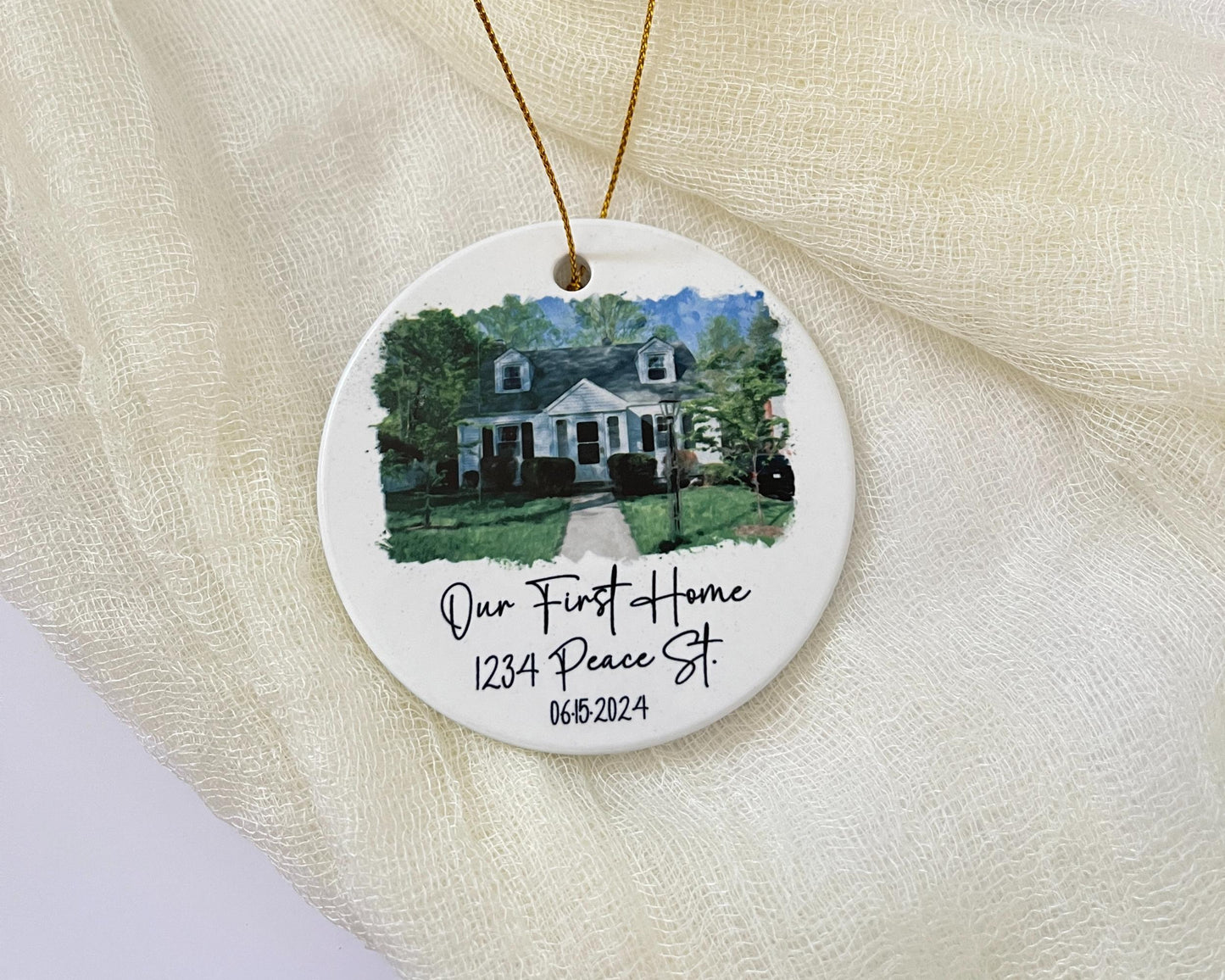 Personalized New Home Ornament | First Christmas Gift | Realtor Closing Keepsake | 2026 Housewarming Gift
