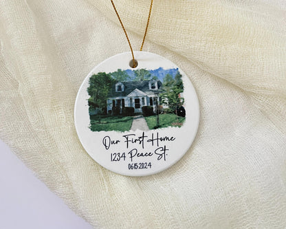 Personalized New Home Ornament | First Christmas Gift | Realtor Closing Keepsake | 2026 Housewarming Gift
