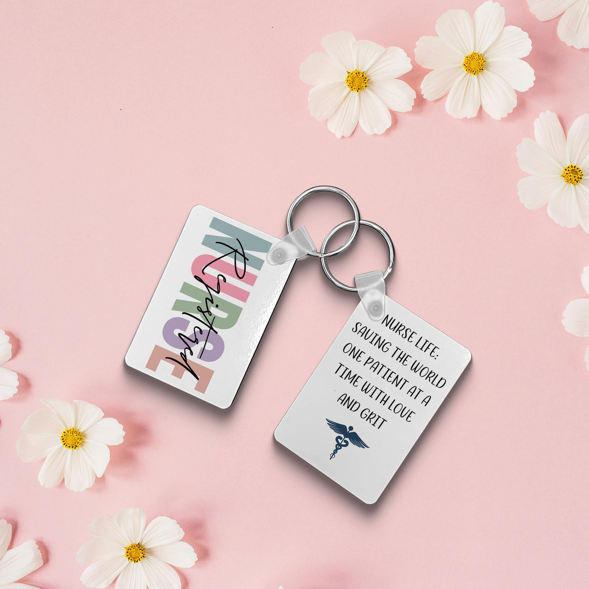 Personalized Nurse Keychain Gift for ER, ICU, or Registered Nurses  Custom Medical Professional Accessory