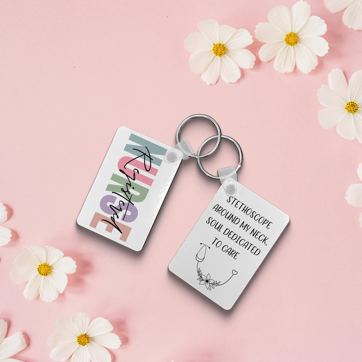 Personalized Nurse Keychain Gift for ER, ICU, or Registered Nurses  Custom Medical Professional Accessory