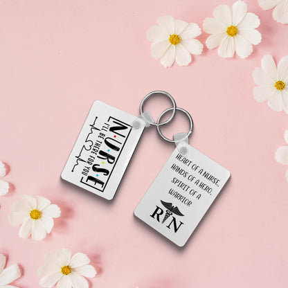 Personalized Nurse Keychain Gift for ER, ICU, or Registered Nurses  Custom Medical Professional Accessory