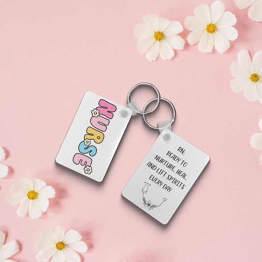 Personalized Nurse Keychain Gift for ER, ICU, or Registered Nurses  Custom Medical Professional Accessory
