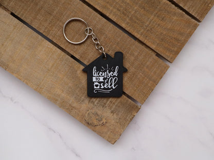 NFC House Keychain Gift for Realtors, Closing, Housewarming, Custom Branding, Real Estate Clients