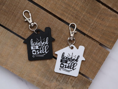 NFC House Keychain Gift for Realtors, Closing, Housewarming, Custom Branding, Real Estate Clients