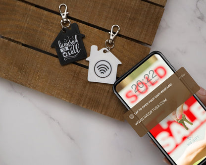 NFC House Keychain Gift for Realtors, Closing, Housewarming, Custom Branding, Real Estate Clients