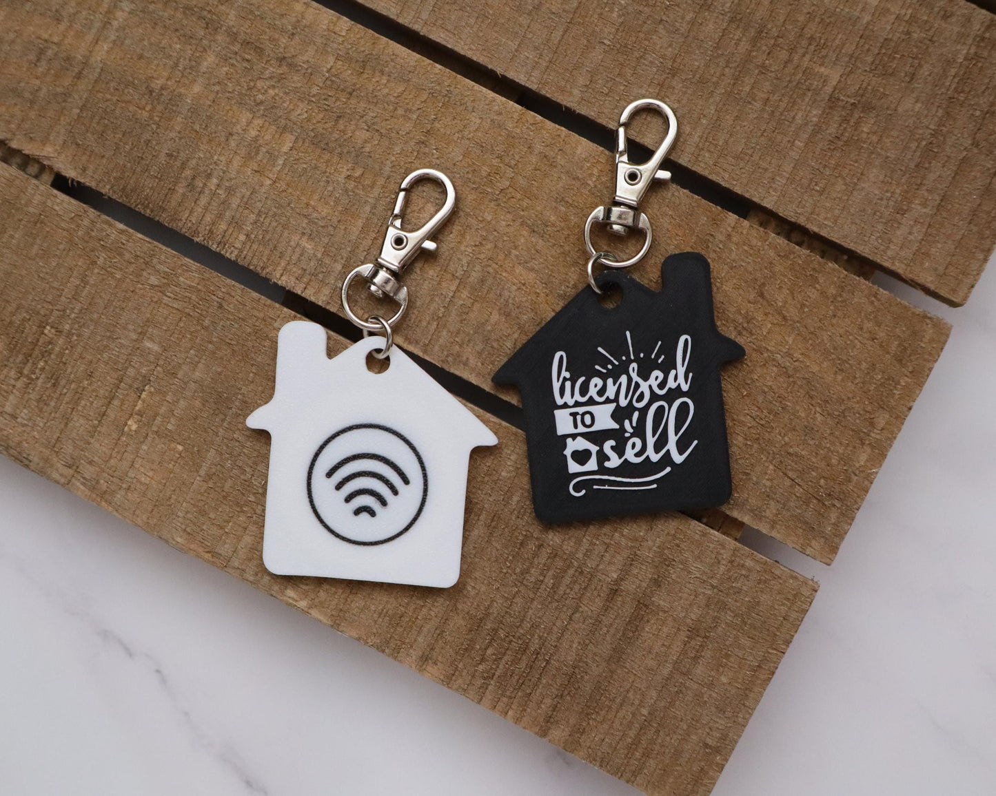 NFC House Keychain Gift for Realtors, Closing, Housewarming, Custom Branding, Real Estate Clients