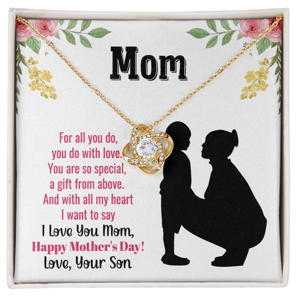Mothers day gift from son, Cute jewelry for Mom, Last Minute Gift Ideas, Gift to mom from kid, dainty necklace