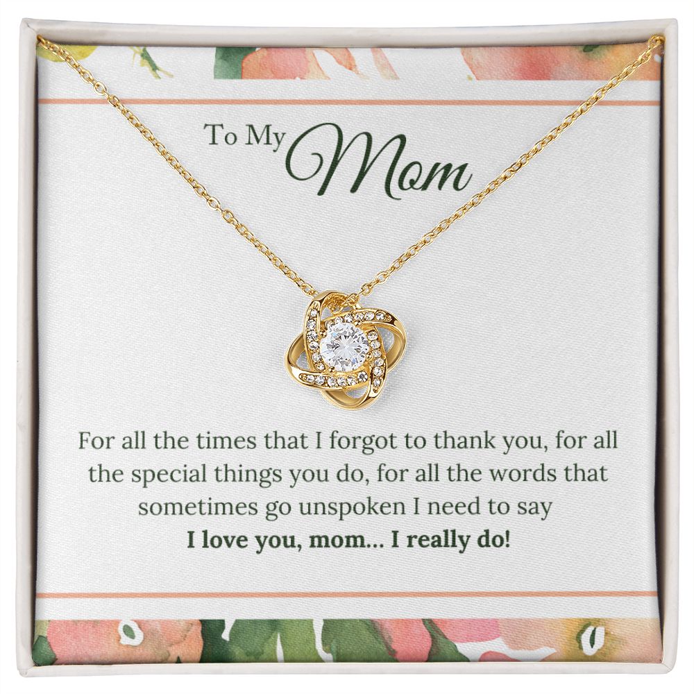 Mother's Day Gift from Son, Special Gift for Mothers Day, Card Message for Mothers Day, Dainty Necklace for Mom