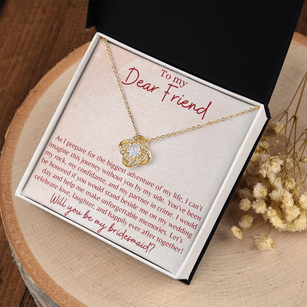 Bridesmaid Proposal Gift Ideas, Necklace for Maid Of honor, Gift for Bridesmaids, Wedding Day Getting Ready