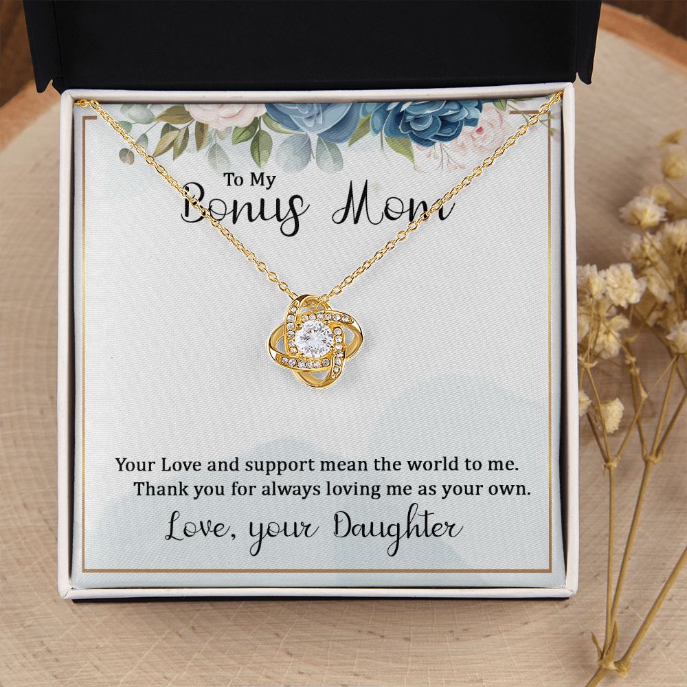 Mother's Day Gift to Bonus Mom, Fine Jewelry, Gold Necklace, Bonus Mother Birthday, Bonus Mom Gift Ideas