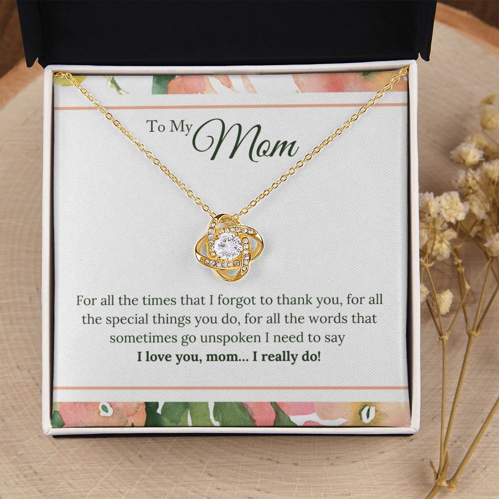 Mother's Day Gift from Son, Special Gift for Mothers Day, Card Message for Mothers Day, Dainty Necklace for Mom