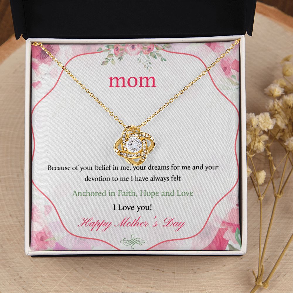Mother's Day Gift, Cute jewelry box with message, Mom gift, Gold Necklace, Silver Jewelry, Gifts for mom