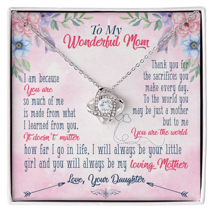 Mother's Day Gift from Daughter, Gift to Mom from Kid, I love you Mom, Cute necklace for Mom, Mother daughter gift, Mum Gift