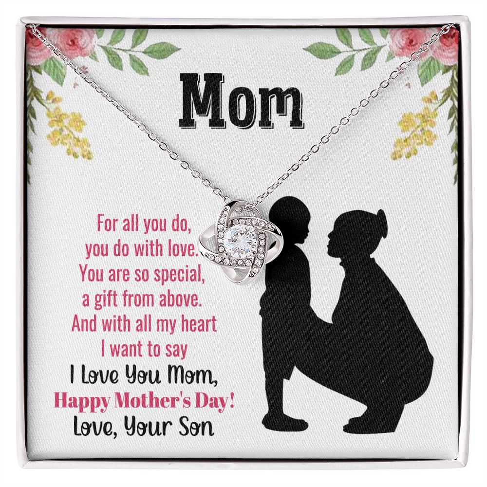 Mothers day gift from son, Cute jewelry for Mom, Last Minute Gift Ideas, Gift to mom from kid, dainty necklace