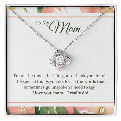 Mother's Day Gift from Son, Special Gift for Mothers Day, Card Message for Mothers Day, Dainty Necklace for Mom