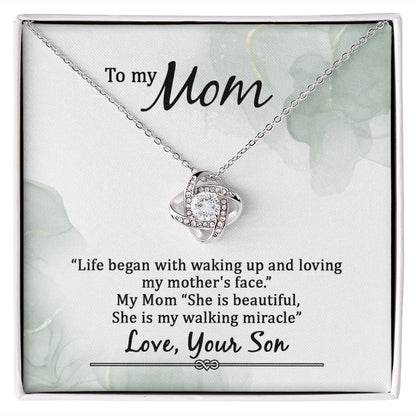 Mother's Day Gift, Minimalist necklace for Mom, Mommy Birthday Gift Ideas, Gift from son to mom