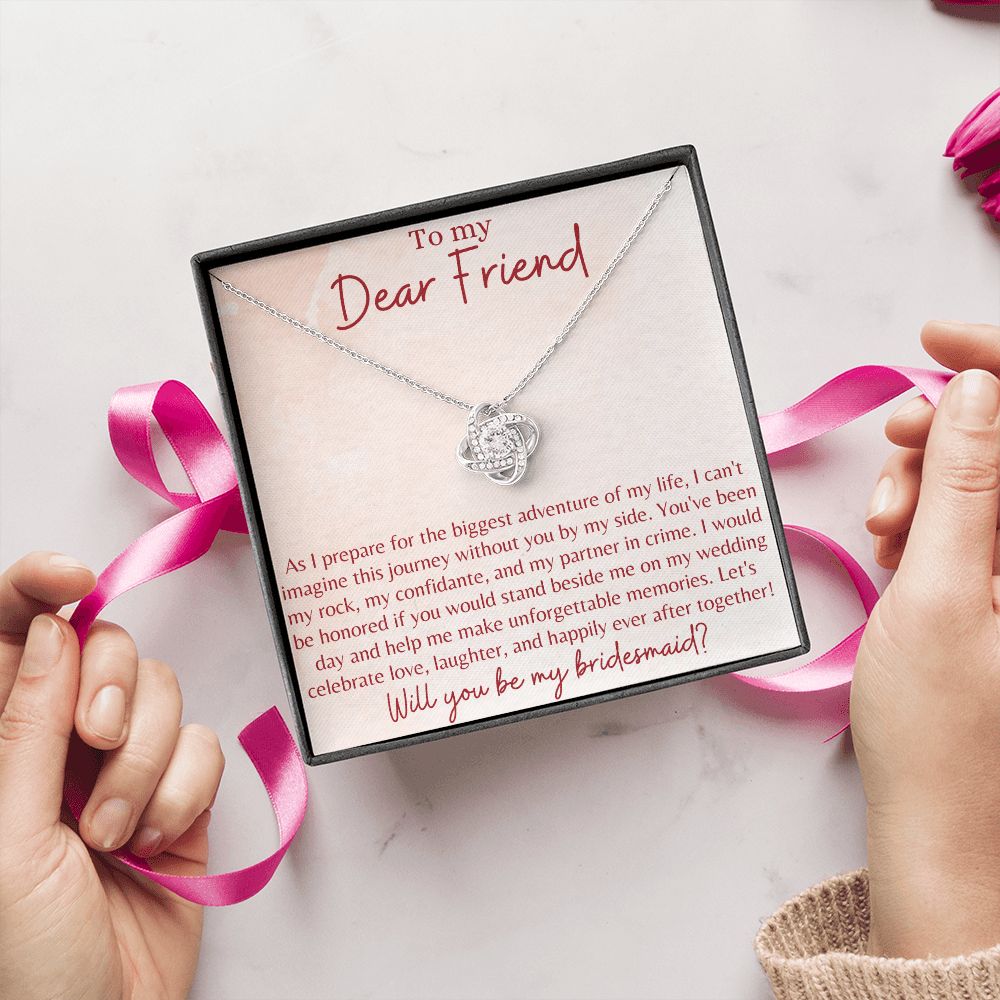 Bridesmaid Proposal Gift Ideas, Necklace for Maid Of honor, Gift for Bridesmaids, Wedding Day Getting Ready