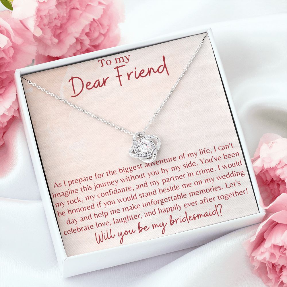 Bridesmaid Proposal Gift Ideas, Necklace for Maid Of honor, Gift for Bridesmaids, Wedding Day Getting Ready