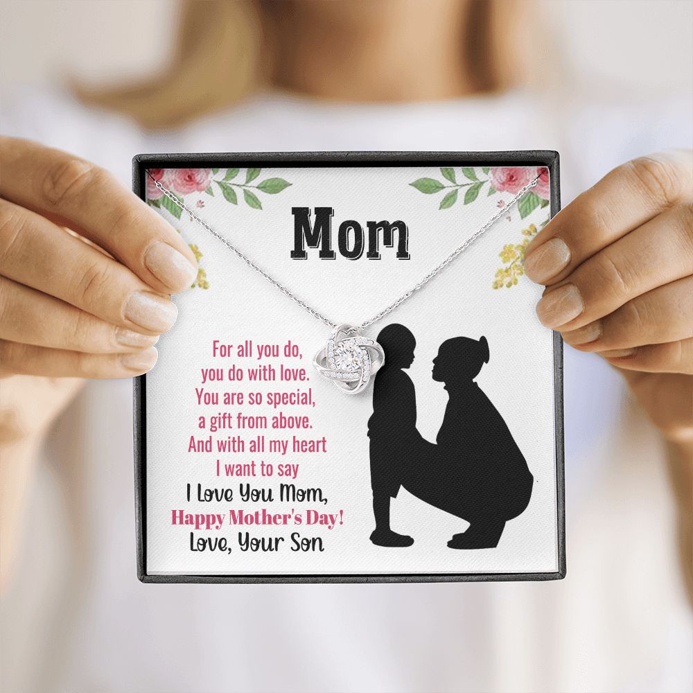 Mothers day gift from son, Cute jewelry for Mom, Last Minute Gift Ideas, Gift to mom from kid, dainty necklace