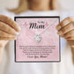 Proud Son gift for Mom, Mothers Day Gift Idea, Mom gift from Son, Bonus Mom gift, Cute Necklace, Fine jewelry, Pink Card for Mom