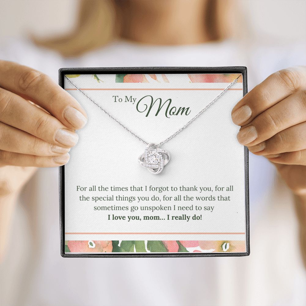 Mother's Day Gift from Son, Special Gift for Mothers Day, Card Message for Mothers Day, Dainty Necklace for Mom