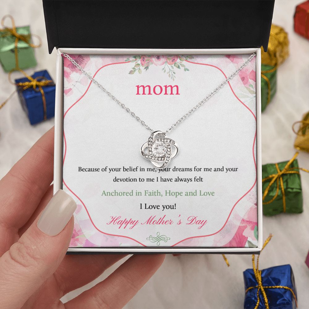 Mother's Day Gift, Cute jewelry box with message, Mom gift, Gold Necklace, Silver Jewelry, Gifts for mom