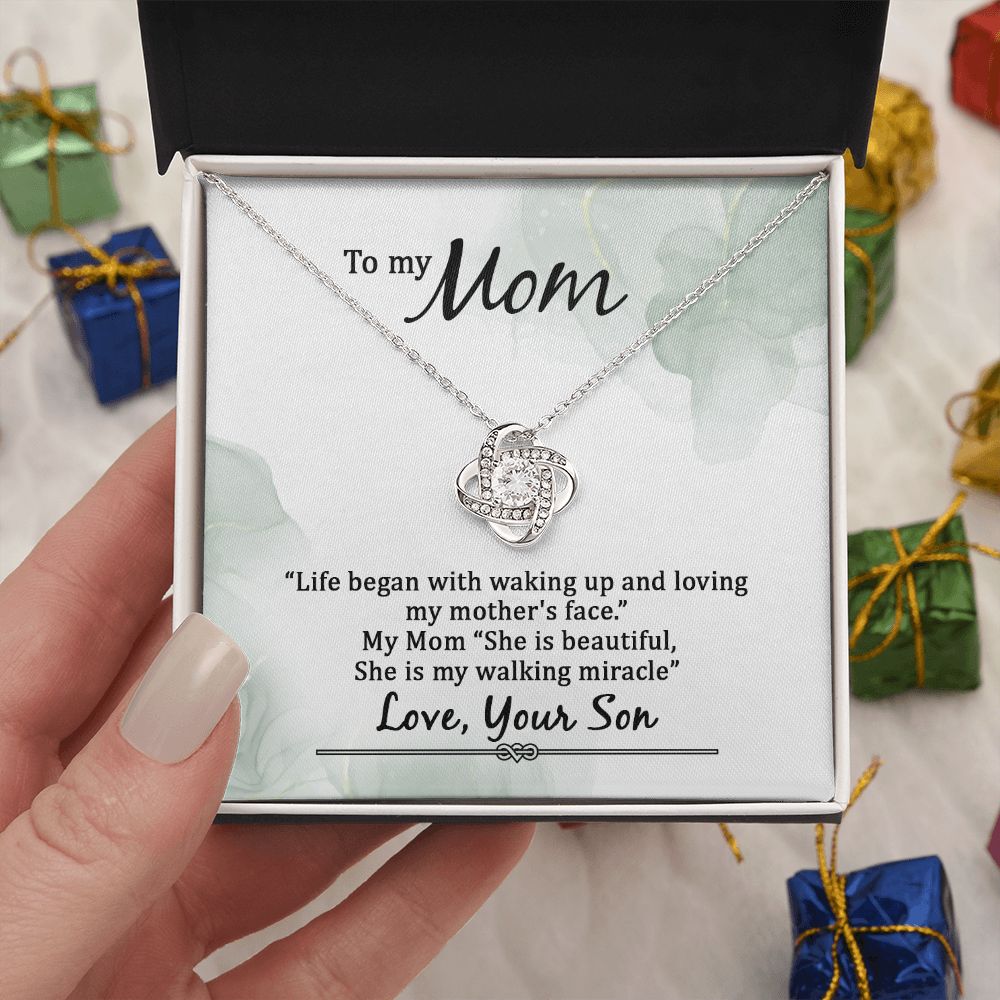 Mother's Day Gift, Minimalist necklace for Mom, Mommy Birthday Gift Ideas, Gift from son to mom