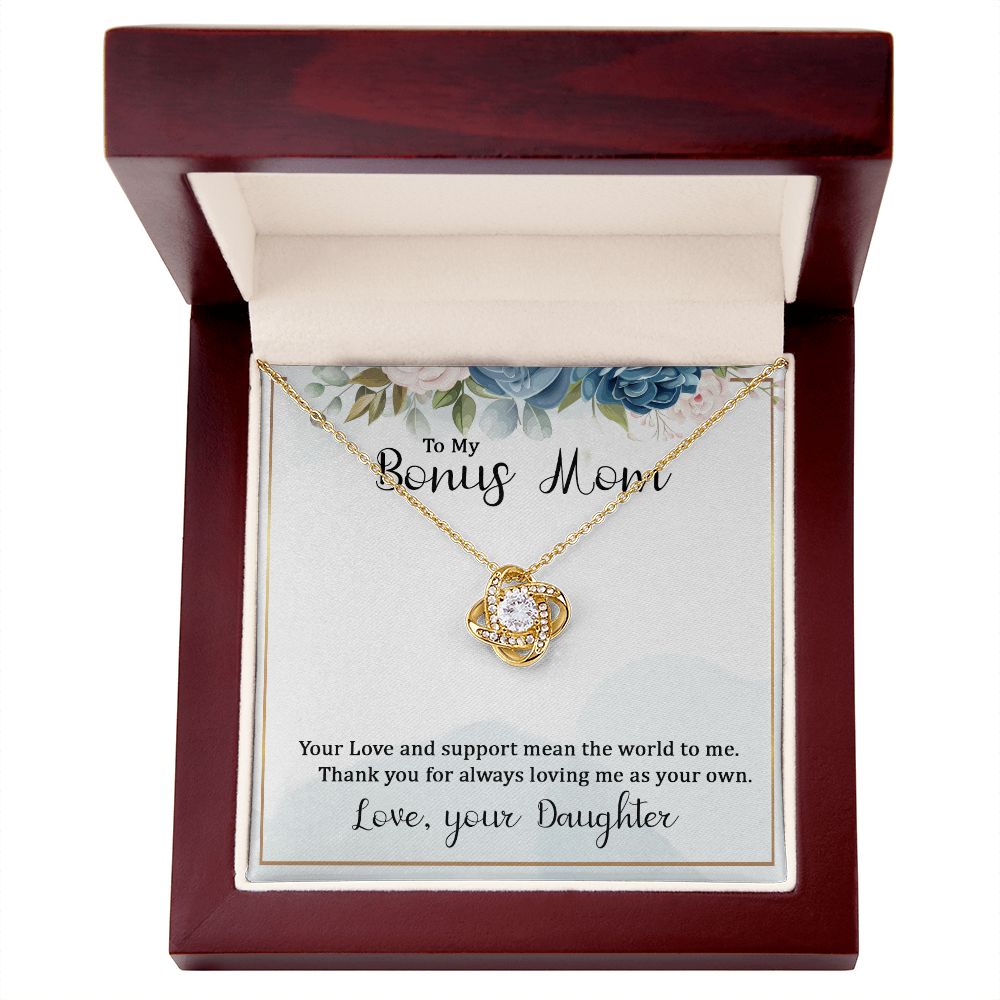 Mother's Day Gift to Bonus Mom, Fine Jewelry, Gold Necklace, Bonus Mother Birthday, Bonus Mom Gift Ideas