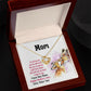 Mothers day gift from son, Cute jewelry for Mom, Last Minute Gift Ideas, Gift to mom from kid, Fox card design, dainty necklace