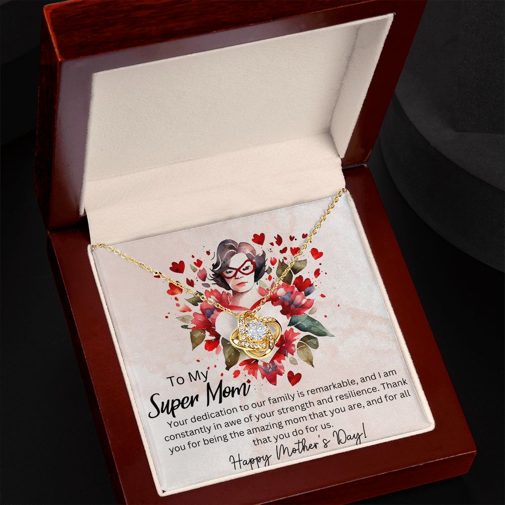 Mom Gift Necklace: Mother's Day Gift, Single Mom Gift Necklace, Present for Single Mother, Super Mom, Mother's Day, Best Mom,