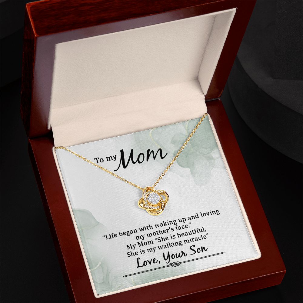 Mother's Day Gift, Minimalist necklace for Mom, Mommy Birthday Gift Ideas, Gift from son to mom