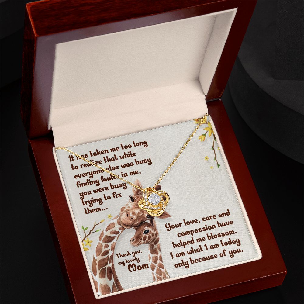 Mother's Day Gift Idea, Giraffe necklace card with message, Best Mom ever, Gifts for Mom, Daughter and Son gifts for mom,