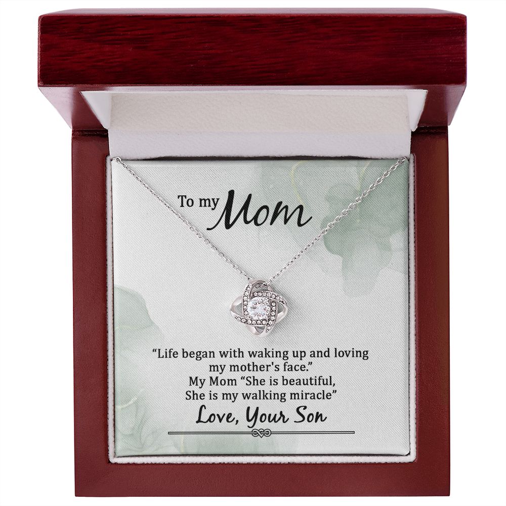 Mother's Day Gift, Minimalist necklace for Mom, Mommy Birthday Gift Ideas, Gift from son to mom